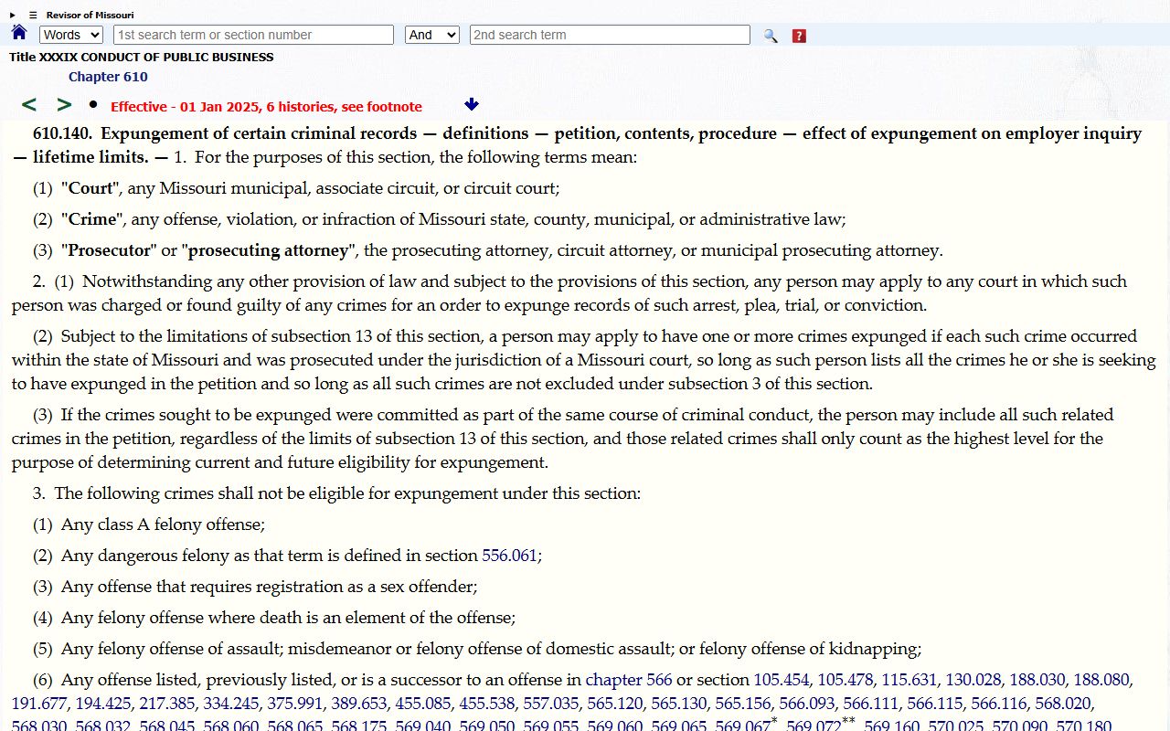 Clinton County arrest records criminal expungement statute