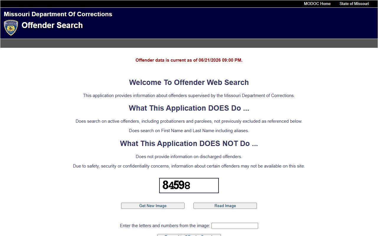 Clinton County inmate records Missouri DOC offender search